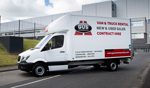 Mercedes Sprinter luton van available for hire from Gus Commercials