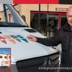 Colin Wilson from Mauds Ice Creams Standing with one of the Company's Ice Cream Delivery Vans